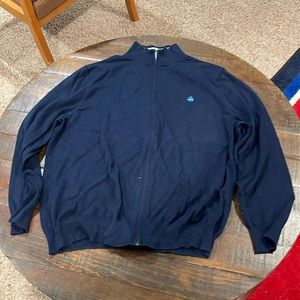 Brooks Brothers full zip sweater lightweight